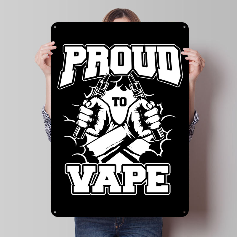 Vape Decoration - Vape Vaper Vaping Tinplate Posters Customizable