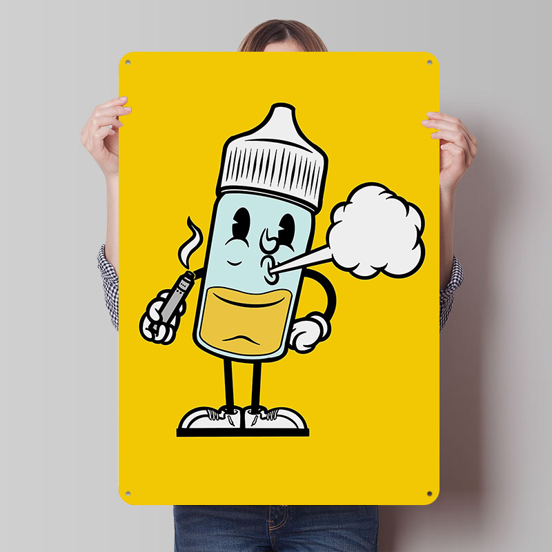 Vape Decoration - Liquid Vape Tinplate Posters Customizable Wall