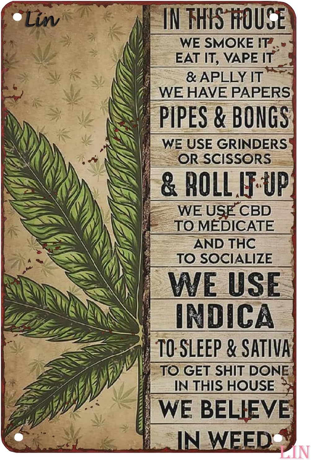 Vape Decoration - k1,Vintage Weed This House We Smoke
