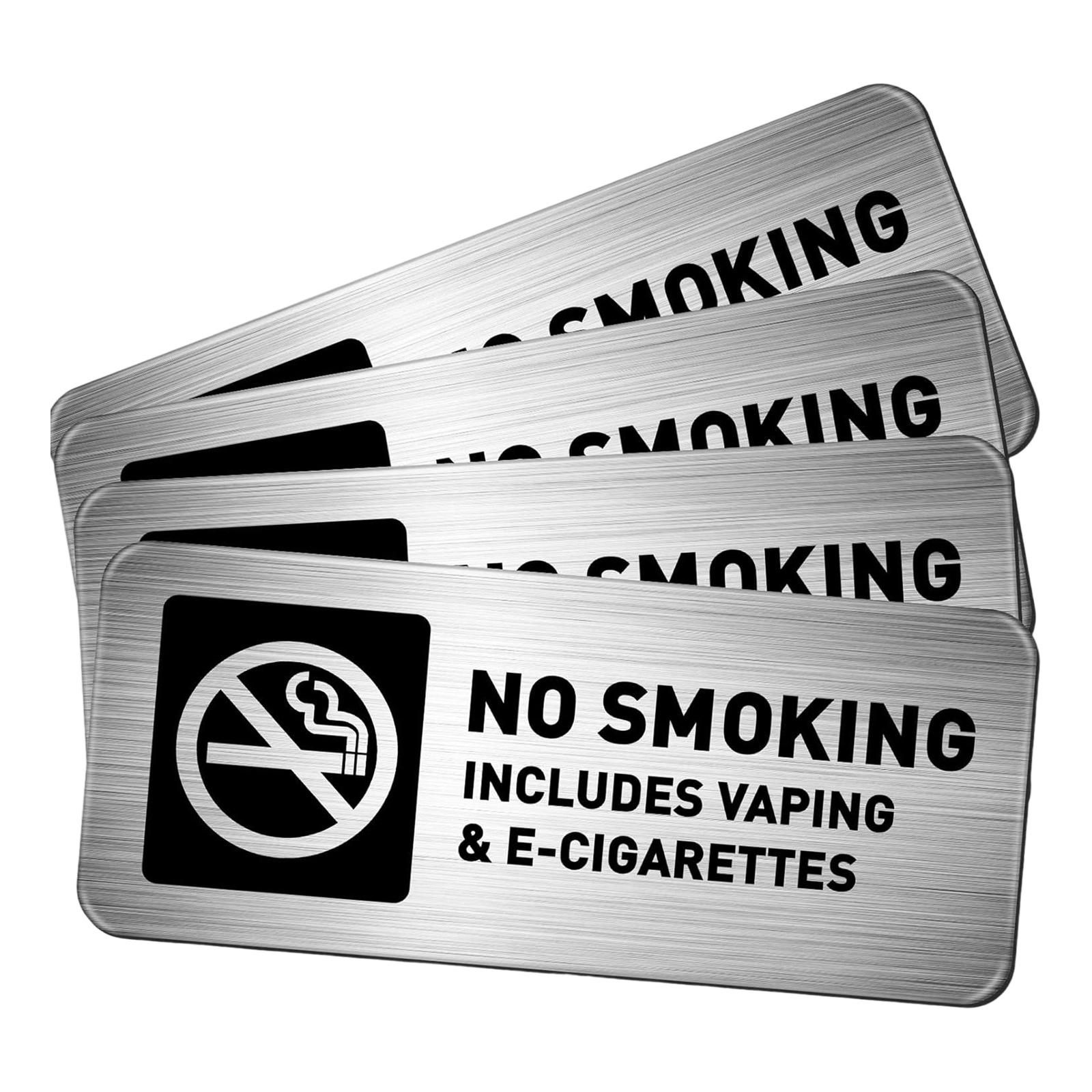 Vape Decoration - 4Pcs No Smoking Signs No Vaping