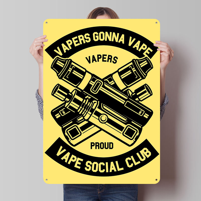 Vape Decoration - Vape Tinplate Posters Customizable Wall Art