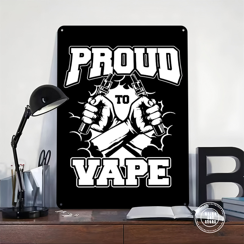 Vape Vaper Vaping Tinplate Pos - Vape Decoration 评论和价格