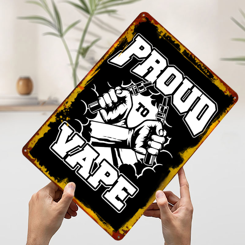 Vape Vaper Vaping Tinplate Pos - Vape Decoration 评论和价格