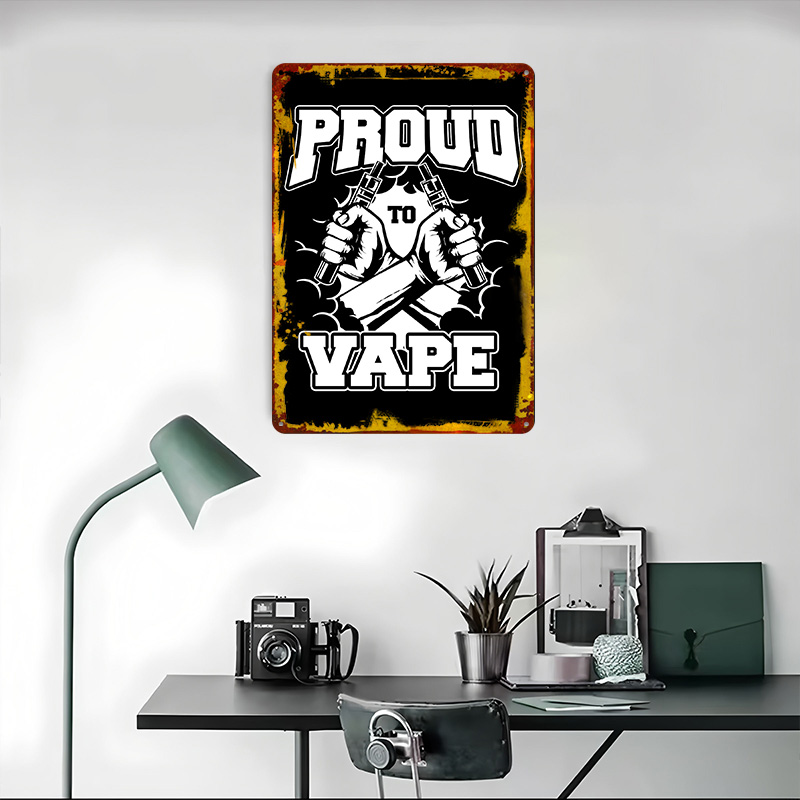Vape Vaper Vaping Tinplate Pos - Vape Decoration 评论和价格