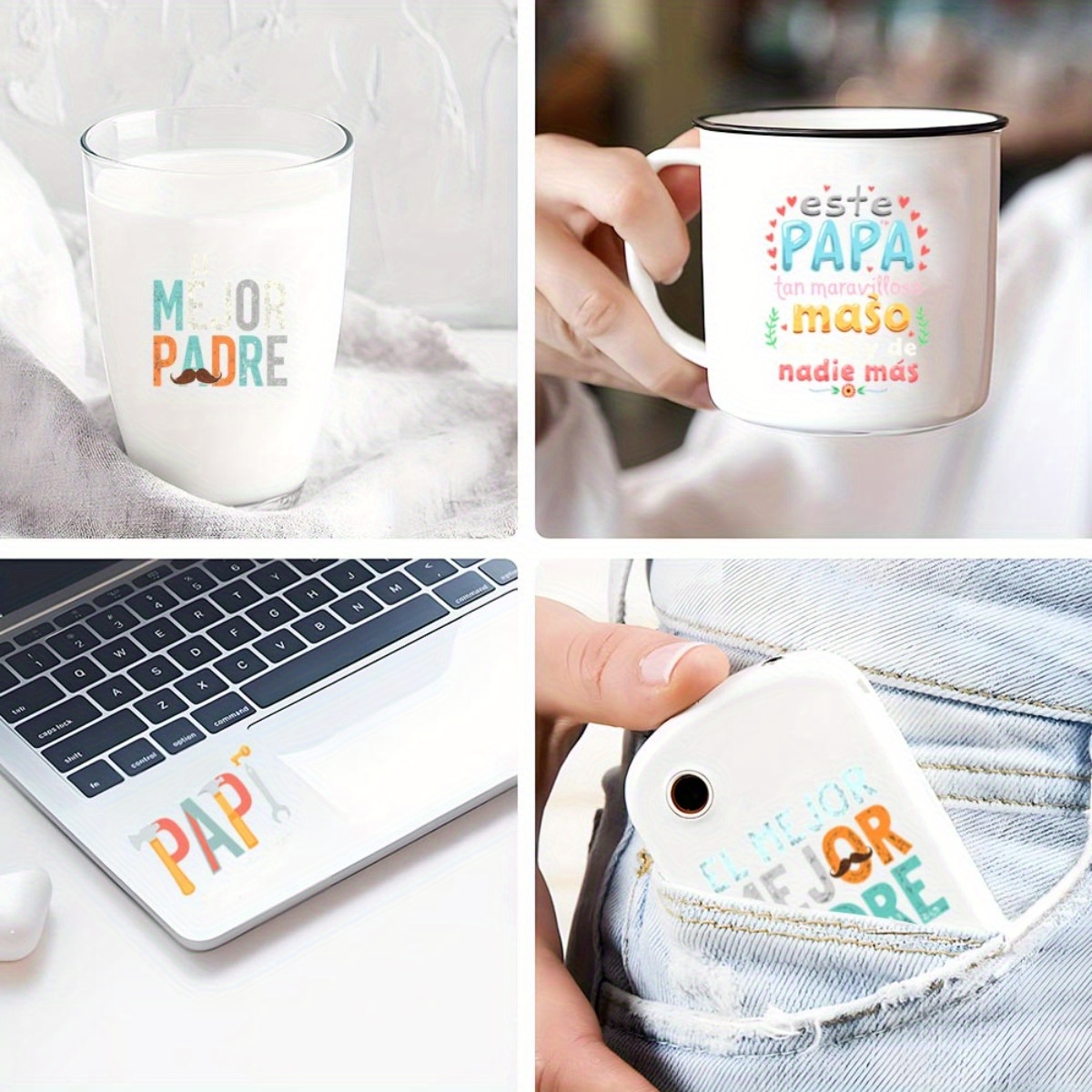 24Pcs/Set Father's Day Quotes  - Rdta Tank Glass 评论和价格