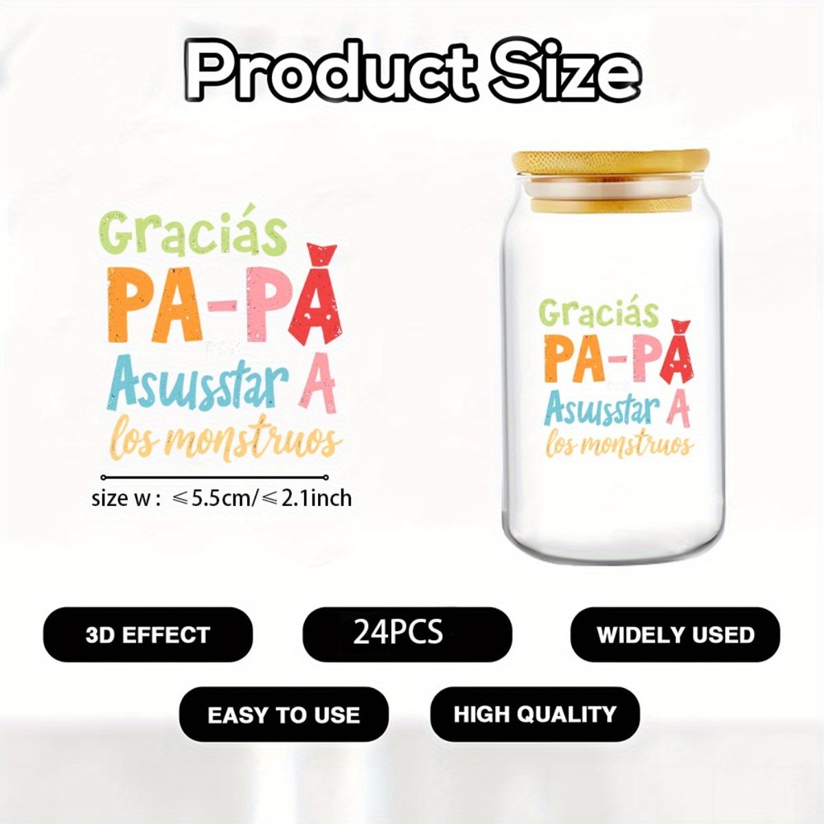 24Pcs/Set Father's Day Quotes  - Rdta Tank Glass 评论和价格