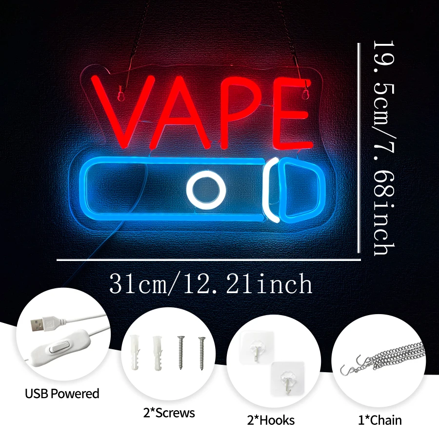 LED Neon Lights Business Windo - Vaping Store 评论和价格