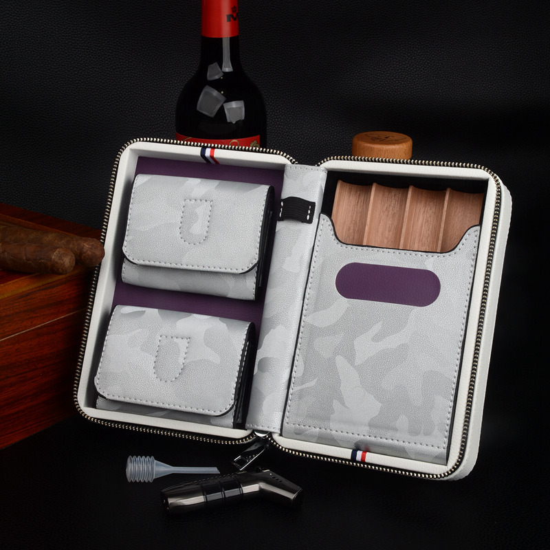 Leather Travel Cigar Case Hold - Vape Ring 评论和价格