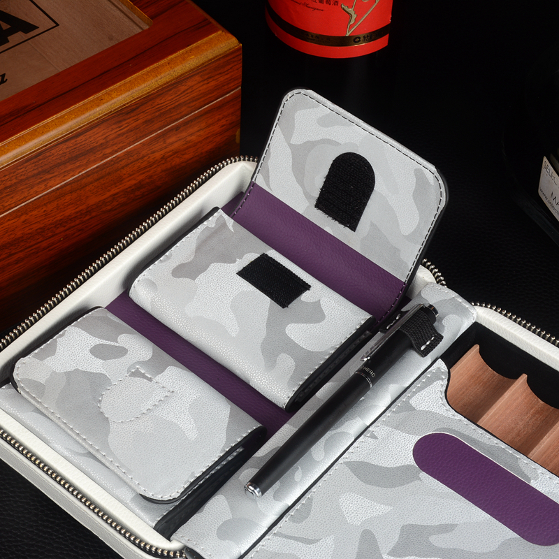 Leather Travel Cigar Case Hold - Vape Ring 评论和价格