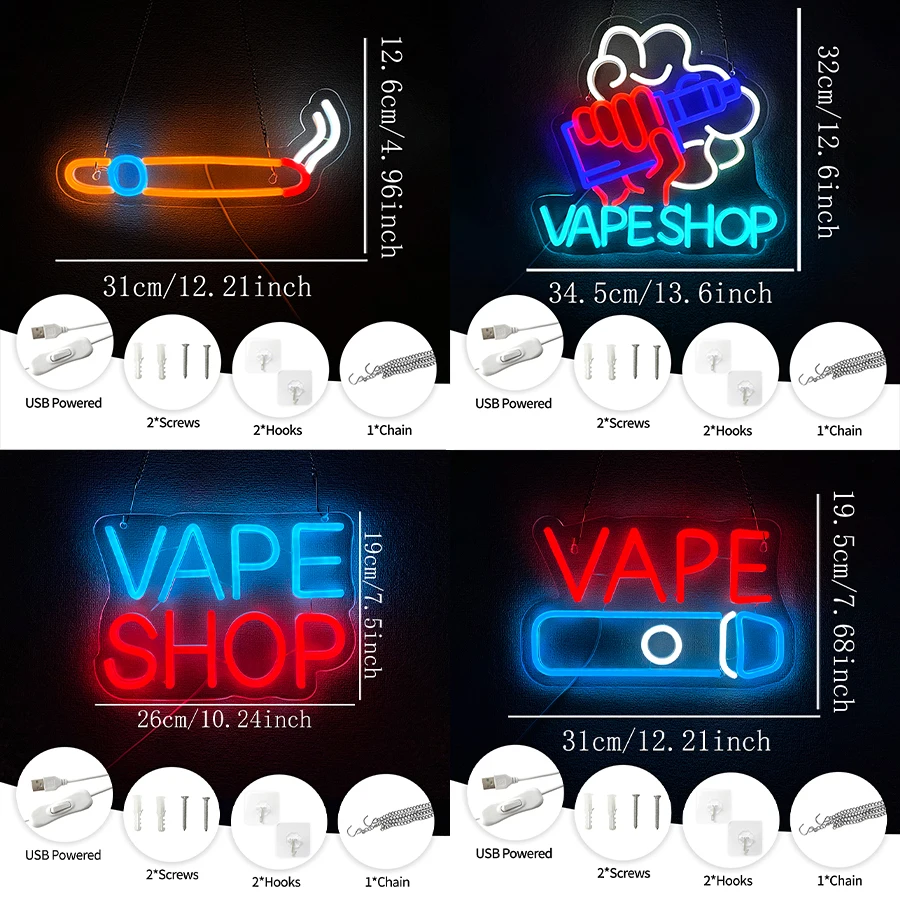 Light Up Sign For Smoke Store, - Vaping Store 评论和价格