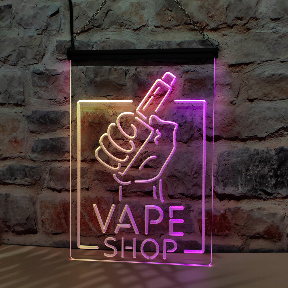 Vape Shop Holding Hand-LED Neo - Vape Decoration 评论和价格
