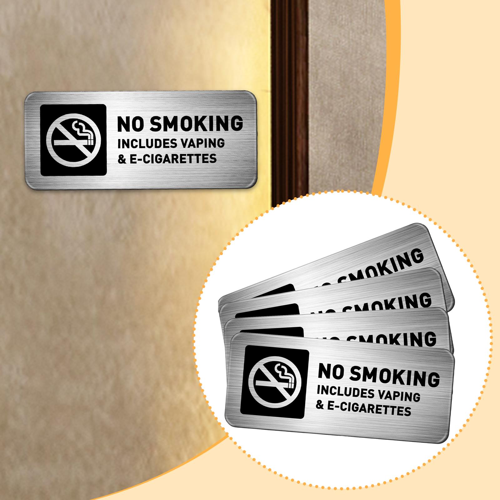 4Pcs No Smoking Signs No Vapin - Vape Decoration 评论和价格