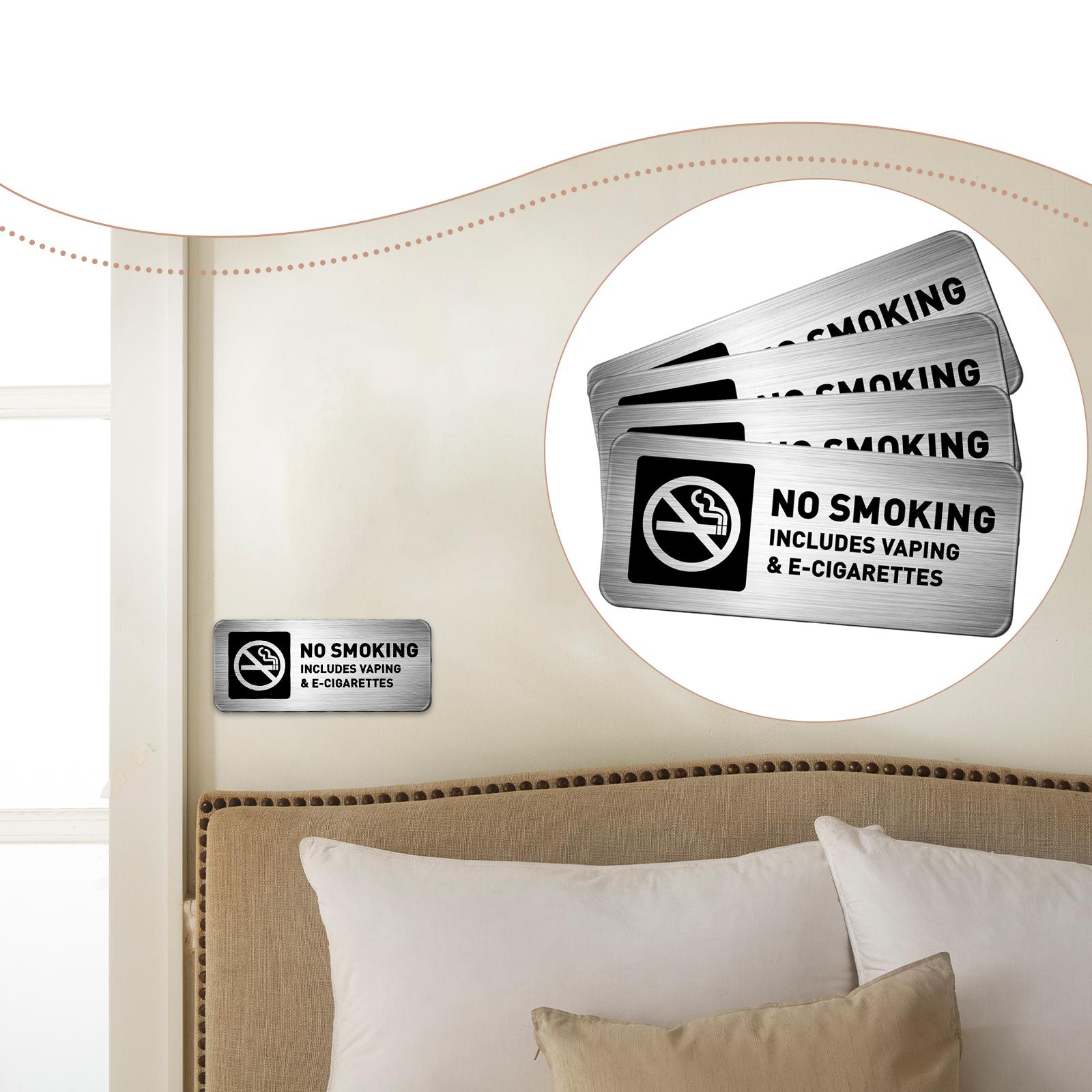 4Pcs No Smoking Signs No Vapin - Vape Decoration 评论和价格