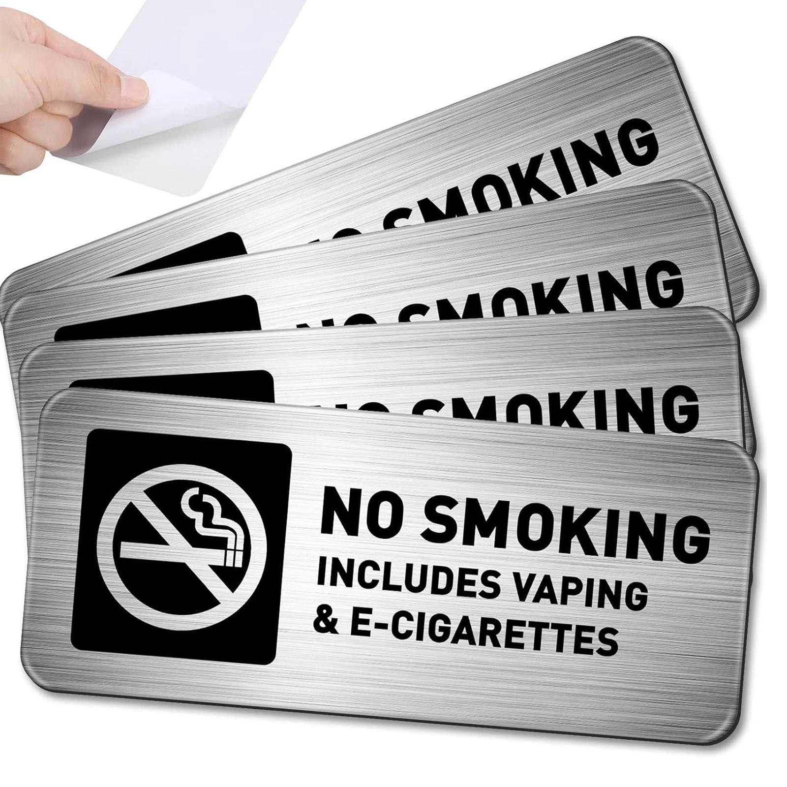 4Pcs No Smoking Signs No Vapin - Vape Decoration 评论和价格