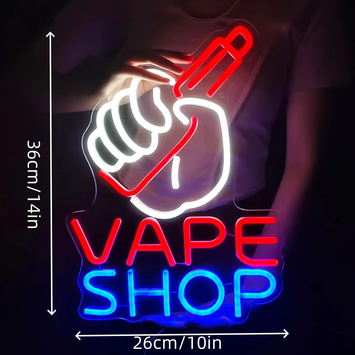 VAPE Shop Neon Sign for Smoke  - Vaping Store 评论和价格