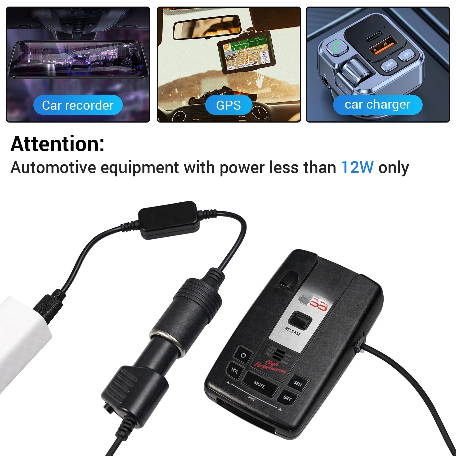 1pc 5V 2A USB To 12V Cigarette - Accessories Experts Vape 评论和价格