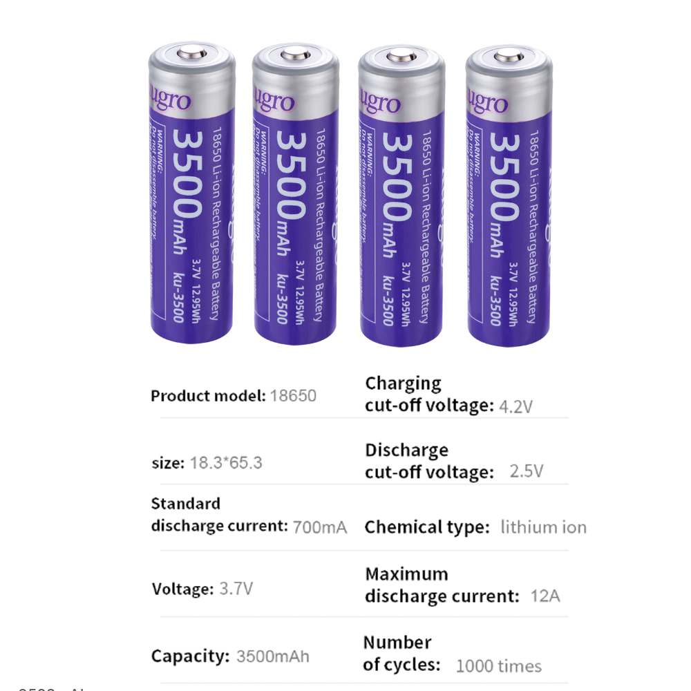 Kuugro ku-3500 18650 Battery 3 - Vape Battery 18650 评论和价格