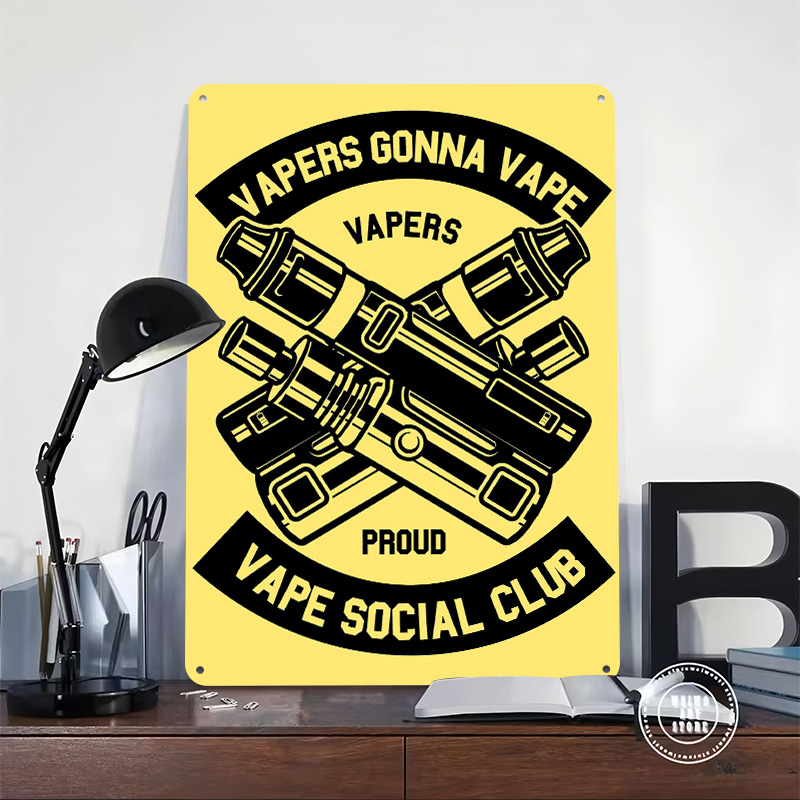 Vape Tinplate Posters Customiz - Vape Decoration 评论和价格
