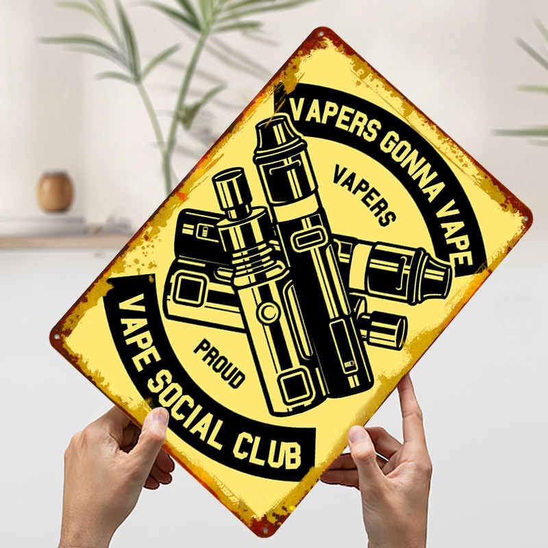 Vape Tinplate Posters Customiz - Vape Decoration 评论和价格