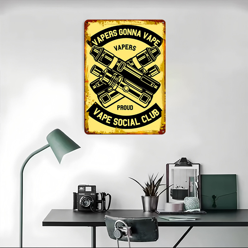 Vape Tinplate Posters Customiz - Vape Decoration 评论和价格