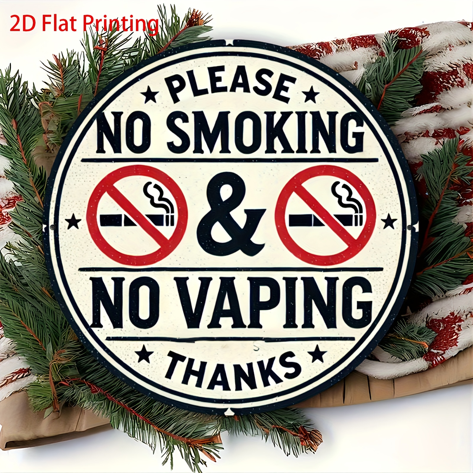 Tin Sign - Please No Smoking & - Vape Decoration 评论和价格