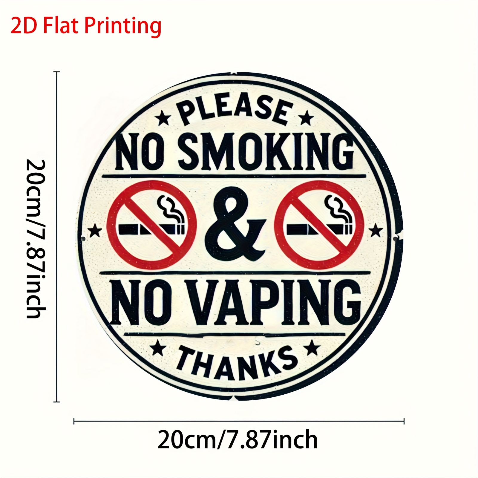 Tin Sign - Please No Smoking & - Vape Decoration 评论和价格